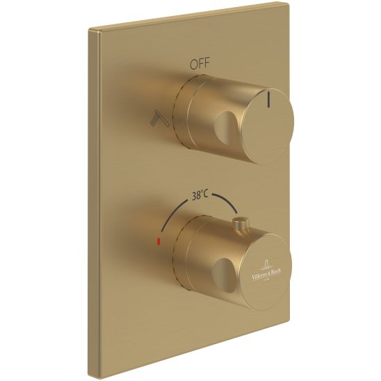 Conjunto grifo de bañera y ducha Villeroy & Boch Universal Taps & Fittings TVD00065300076, ducha con efecto lluvia Villeroy & Boch Universal Showers TVC00000100076, TVD00065100000, TVS10900600076, TVC00045800076, TVC00045351076, TVC00045600076, TVC0000350