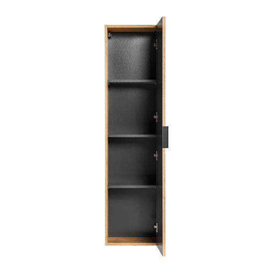 Conjunto espejo Comad Apollo 2 LUSTRO LED CZARNE APOLLO 2 900X500, armario Comad Adel Oak ADEL OAK 82-60-B-2S, ADEL OAK 80-01-B-1D, NATURE WOTAN 89-140-46 M, UM-6289MAGIC50DP, XILO BLACK 81-01-A