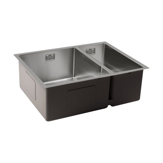 Conjunto fregadero de acero Oltens Hydda 71201100, producto limpiador para fregaderos de acero Oltens NanoClean 89600000