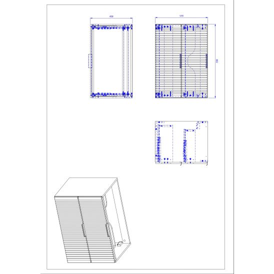 Conjunto armario Comad Xilo XILO BLACK WOTAN 82-80-D-2S, encimera sobre armario Comad Nature Wotan NATURE WOTAN 89-80-46 M