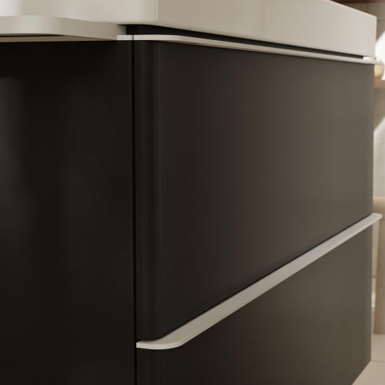 Conjunto armario Hansgrohe Xelu Q 54028700, lavabo Hansgrohe Xelu Q 61021450