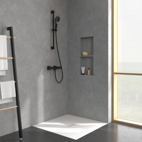 Conjunto grifo para ducha Villeroy & Boch Universal Taps & Fittings TVS000018000K5, conjunto de ducha Villeroy & Boch Verve Showers TVS109007000K5