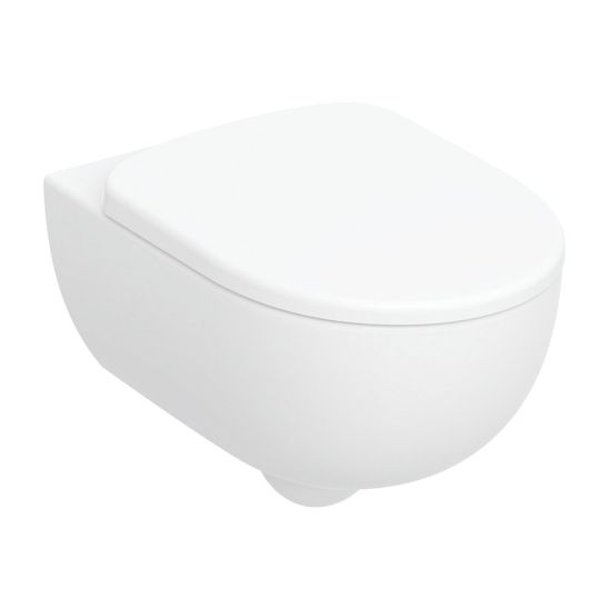 Conjunto taza de inodoro con asiento de cierre suave Geberit Selnova Premium 502.793.00.1, marco empotrado Geberit Duofix 111.170.00.2