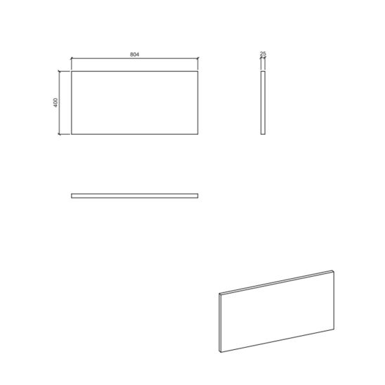 Conjunto armario Comad Adel Oak ADEL OAK 82-80-B-2S, lavabo Comad Beyond BEYOND 5 WHITE ( E-6564 ), LINE REED GREEN B 89-80