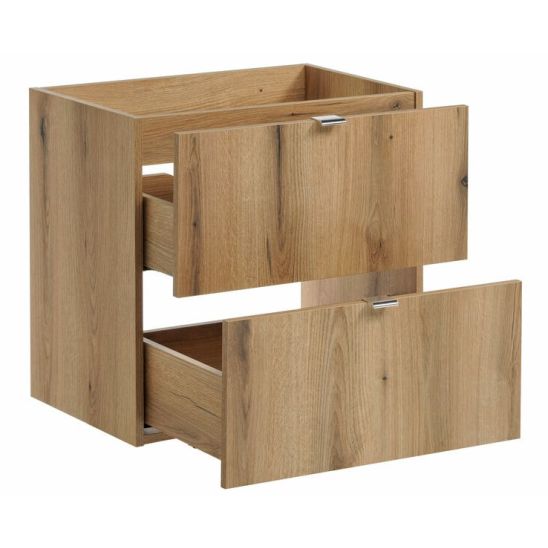 Conjunto armario Comad Nova Oak NOVA OAK A 82-60-2S, lavabo Comad Wiki UN-WIKI-SW, NOVA OAK A 89-60