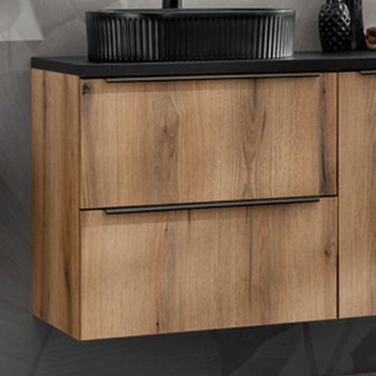 Conjunto armario Comad Nova Oak NOVA OAK A 82-60-2S, lavabo Comad Wiki UN-WIKI-SW, NOVA OAK A 89-60