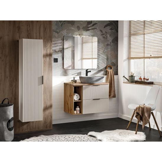 Conjunto armario Comad Adel Cashmere ADEL CASHMERE 82-60-2S, lavabo Comad Sky SKY 60/DP-8099