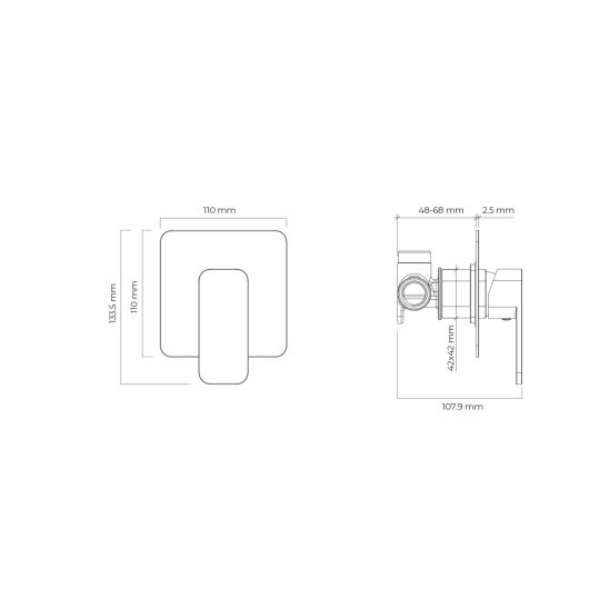 Conjunto grifo para ducha Oltens Hadsel 33106100, alcachofa de ducha Oltens Havis EasyClick 37107100, 39304100, 37200100