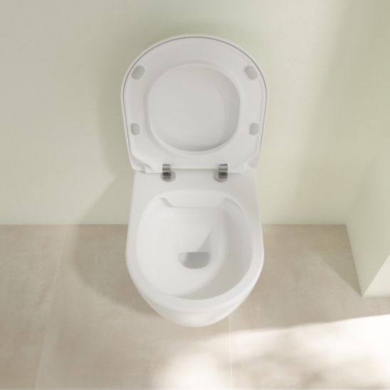 Conjunto taza de inodoro Villeroy & Boch Avento 5656R001, tapa de inodoro Villeroy & Boch Avento 9M87S101, 92099600, 92249061