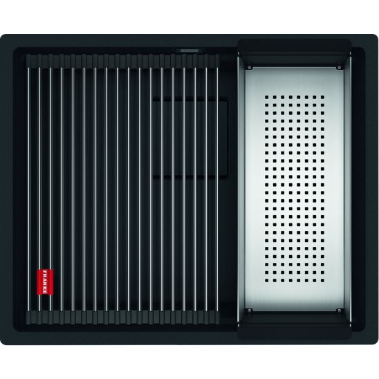 Conjunto fregadero de granito Franke Kanon 125.0721.150, grifo de cocina Franke Lina 115.0626.053