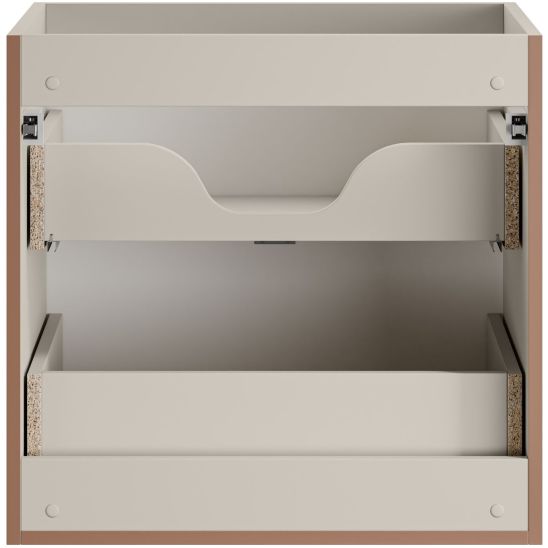 Conjunto armario Comad Bella Cashmere BELLA CASHMERE 82-60-46-2S, lavabo Comad Fly FLY WHITE GLOSS UM 60-46 DP ( E-8073-60 )