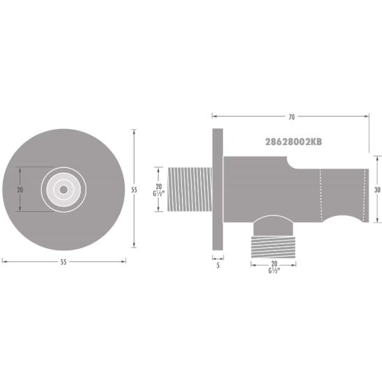 Conjunto grifo de bañera y ducha Kronenbach Smart Push 19044002CR, ducha con efecto lluvia Kronenbach Supra 2.0 15 376 300 1904, 01900190KBN, 27409000KBN, 28628002 KB, 27500000 KB, 28272000 KB