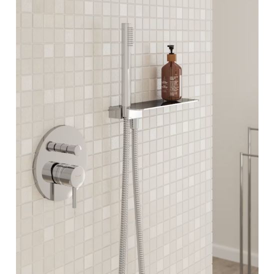 Conjunto grifo de bañera y ducha Kronenbach Lima 2.0 100.2103CRKB, sistema empotrado para grifo Kronenbach Universal 01800180 KB