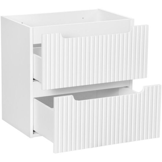 Conjunto armario Comad Nova White NOVA WHITE 82-60-2S, lavabo Comad Sky 3 SKY 3 60CM DP (E-8099-3-60)