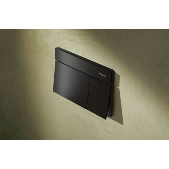 Conjunto taza de inodoro con asiento de cierre suave Hansgrohe EluPura Q 60293450, botón de descarga Hansgrohe Element E 66003670, 01022180