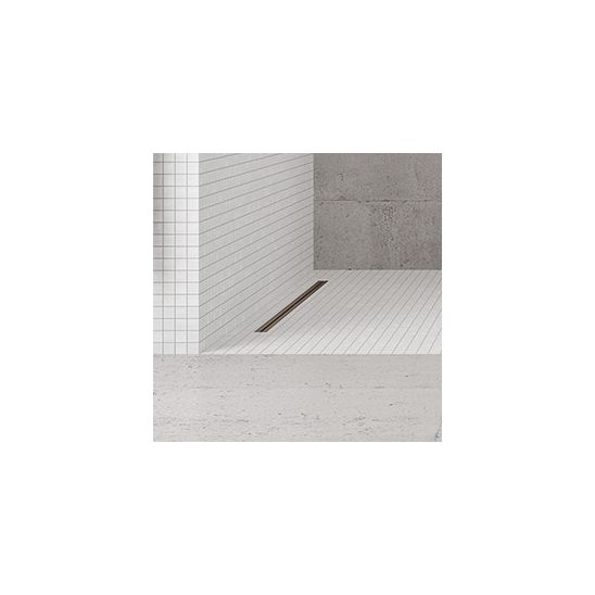 Conjunto cubierta para desagüe lineal Oltens Langan Slim 30020610, rejilla de desagüe lineal Oltens Langan Slim 30016300