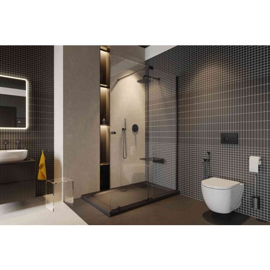 Conjunto grifo de bañera y ducha Excellent Pi AREX.1240.02AB, conexión de manguera con asa Excellent Pi AREX.1241AB, AREX.3025AB, AREX.3140AB, AREX.SH.023AB