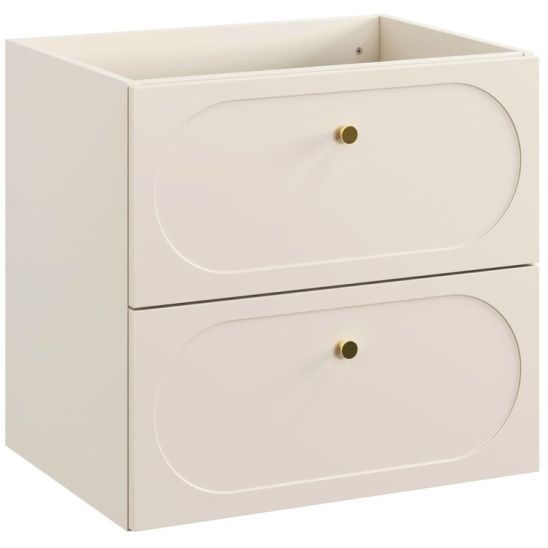 Conjunto armario Comad Donna Sand DONNA SAND 82-60-46-2S, lavabo Comad Fly FLY WHITE GLOSS UM 60-46 DP ( E-8073-60 )