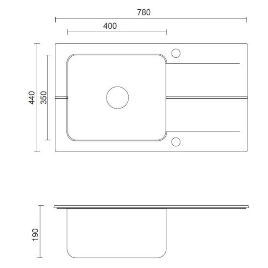 Conjunto fregadero de granito y acero Quadron Edward FUS_E7844SZ_3623500BS, inserto para escurridor Quadron Q R3825GR_MP