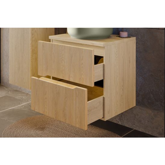 Conjunto armario Comad Nordic Cremona NORDIC CREMONA 82-60-46-2S, lavabo Comad Beyond BEYOND 2 OLIVER GREEN ( E-6565 ), CREMONA 89-60-46 M