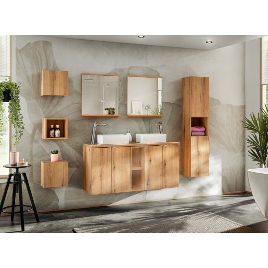 Conjunto armario Comad Line Reed Green LINE REED GREEN D 82-60-2S, armario Comad Nova Oak NOVA OAK 81-20-39, NOVA OAK A 89-80