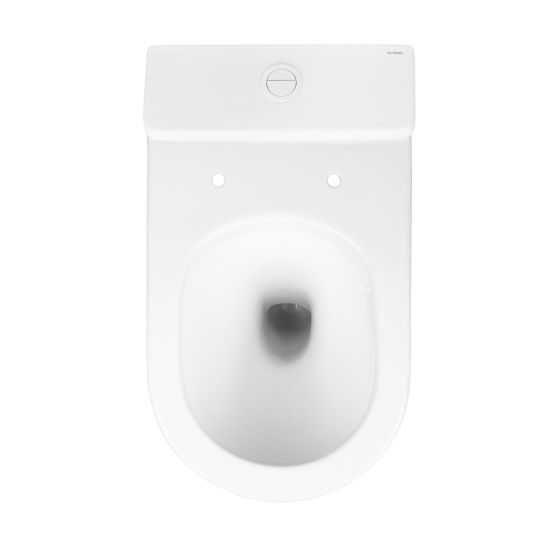 Conjunto taza de inodoro compacto Oltens Jog 44000000, tapa de inodoro Oltens Hamnes 45111000