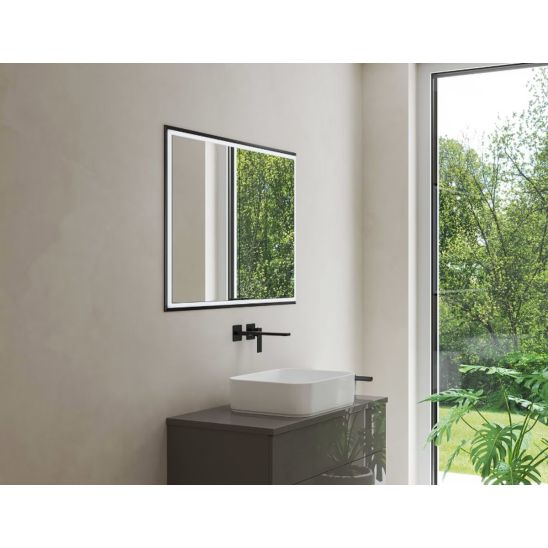 Conjunto armario Kronenbach Cube 2.0 KB100224MB, marco para instalación empotrada de espejo Colador para desagüe Kronenbach Cube 2.0 NU1000029NU