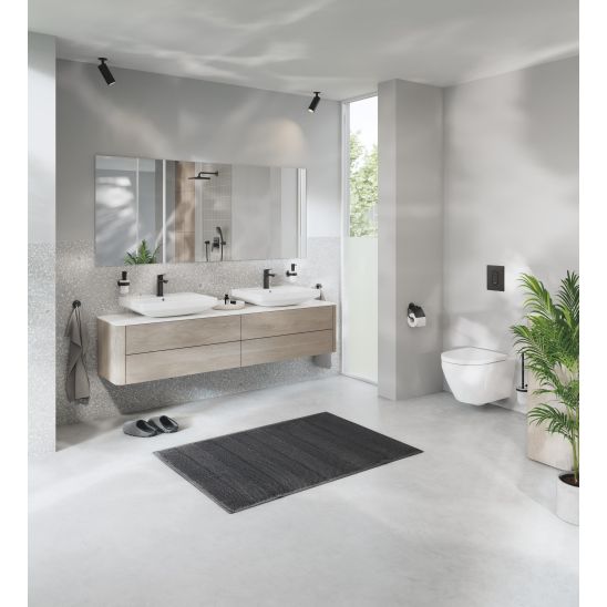 Conjunto taza de inodoro con asiento de cierre suave Grohe Euro Ceramic 102510SH00, marco empotrado Grohe Solido 38971000, 38732SH0