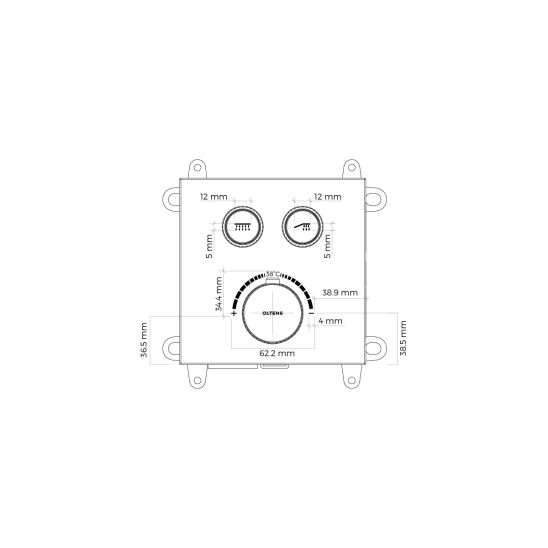 Conjunto grifo de bañera y ducha Oltens Onega 34602910, ducha con efecto lluvia Oltens Vindel 37006910, 39402910, 39304910, 37102910, 37200910