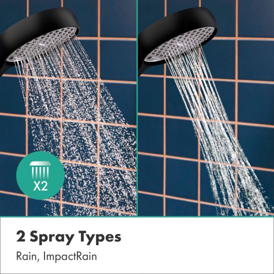 Conjunto grifo para ducha Hansgrohe Vernis Blend 71640670, grifo para lavabo Hansgrohe Vernis Blend 71580670, 28046670