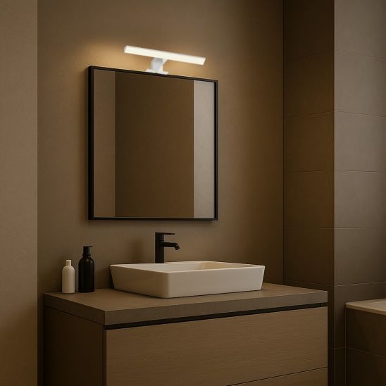 Conjunto espejo Elita Sote RE065800000010, lámpara de pared Rabalux Loric 75023