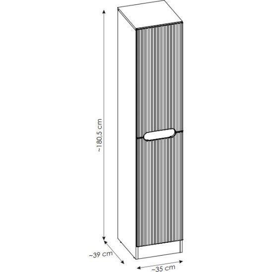 Conjunto armario Comad Nova Cashmere NOVA CASHMERE 80-35-1D1DK, armario Comad Nova Cashmere NOVA CASHMERE 82-50-40-1S, COAST EVOKE UN 81-50-29, NOVA OAK A 89-50