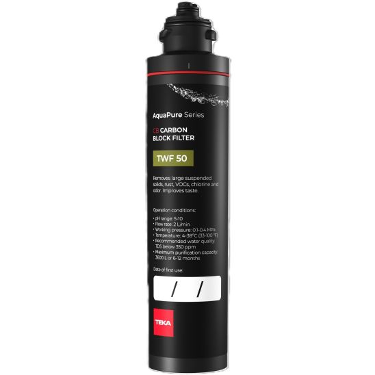 Conjunto grifo para filtro de agua Teka Uni 116030084, filtro para fregadero Teka TWF 118510000