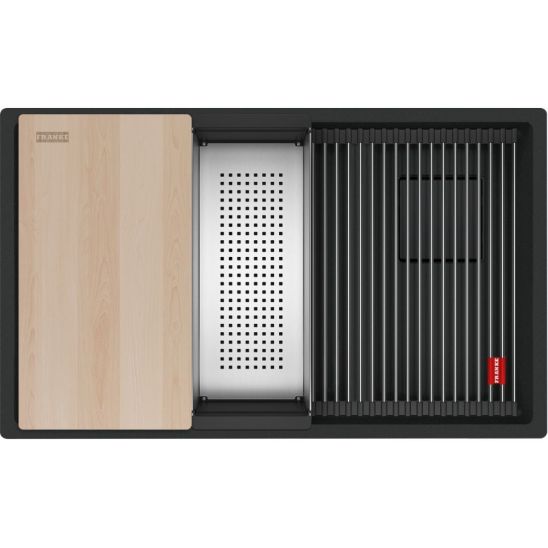 Conjunto fregadero de granito Franke Kanon 125.0749.682, grifo de cocina Franke Urban 115.0627.523
