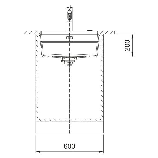 Conjunto fregadero de granito Franke Kanon 125.0749.659, grifo de cocina Franke Lina 115.0693.229