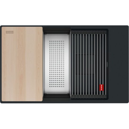 Conjunto fregadero de granito Franke Kanon 125.0749.672, grifo de cocina Franke Urban 115.0627.523