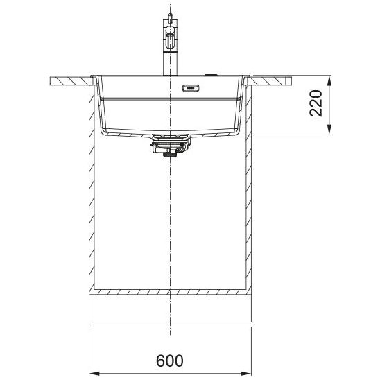 Conjunto fregadero de granito Franke Kanon 114.0749.556, grifo de cocina Franke Lina 115.0626.082