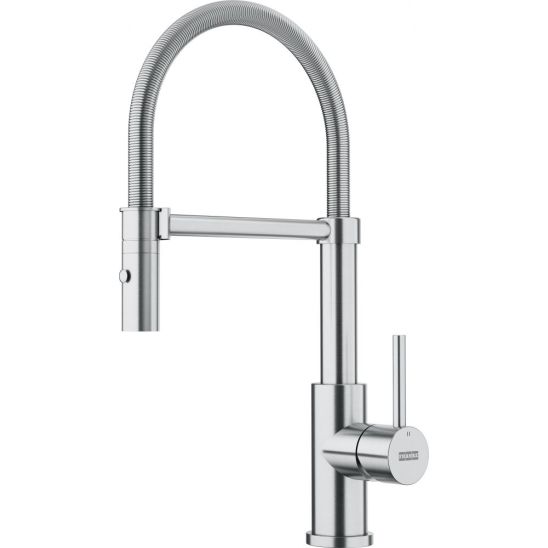 Conjunto fregadero de acero Franke Box 127.0453.656, grifo de cocina Franke Smart Glenda 115.0747.475, 112.0717.084