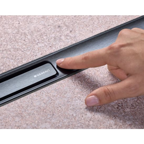 Conjunto desagüe lineal Geberit CleanLine 154.501.TE.1, desagüe de ducha Geberit CleanLine 154.152.00.1