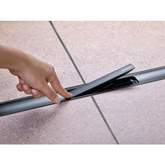 Conjunto desagüe lineal Geberit CleanLine 154.501.TE.1, desagüe de ducha Geberit CleanLine 154.152.00.1