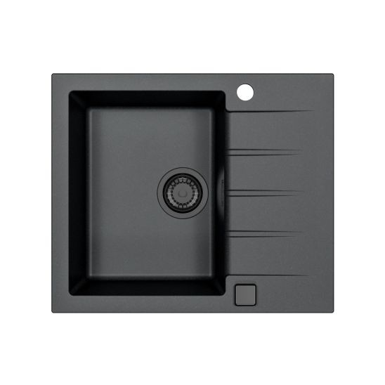 Conjunto fregadero de granito Alveus Cadit 1148158, grifo de cocina Alveus Flexa 1147056
