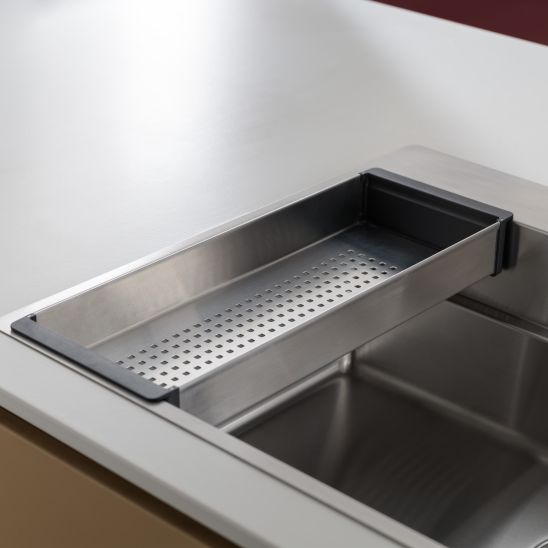 Conjunto fregadero de acero Franke Box 127.0749.856, grifo de cocina Franke Eos 115.0590.045