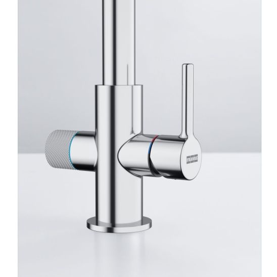 Conjunto grifo de cocina Franke Lina 120.0730.806, filtro para fregadero Franke Clear Water 150.0730.809