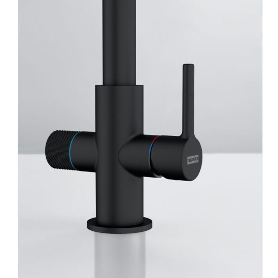 Conjunto grifo de cocina Franke Lina 120.0730.807, filtro para fregadero Franke Clear Water 150.0730.809