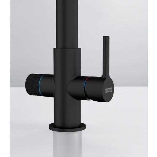 Conjunto grifo de cocina Franke Lina 120.0730.802, filtro para fregadero Franke Clear Water 150.0730.809