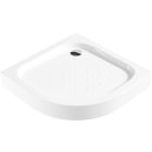 Conjunto cabina de ducha Deante Funkia KYP_051K, plato de ducha semicircular Deante Standard New KTA_053B