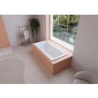 Conjunto bañera rectangular Kaldewei Puro 256300010001, sifón con rebosadero Kaldewei Bis 687676500000