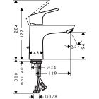 Conjunto grifo de bañera y ducha Hansgrohe Focus 31940000, grifo para lavabo Hansgrohe Focus 31607000, 27592000