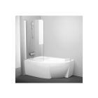 Conjunto bañera de esquina Ravak Rosa 95 C571000000, mampara de bañera Ravak Rosa 7QLS0100Y1, 495121, GPX2240140