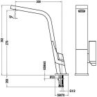 Conjunto fregadero Tegranit Teka Stone 115360013, grifo de cocina Teka Icon 33915020N